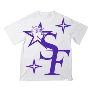 Tee White - Stars Purple