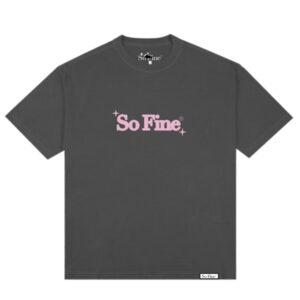 Tee Grey - Pink Puff
