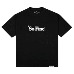 Tee Black - White Puff