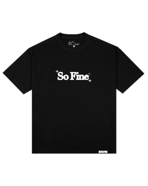 Tee Black - White Puff